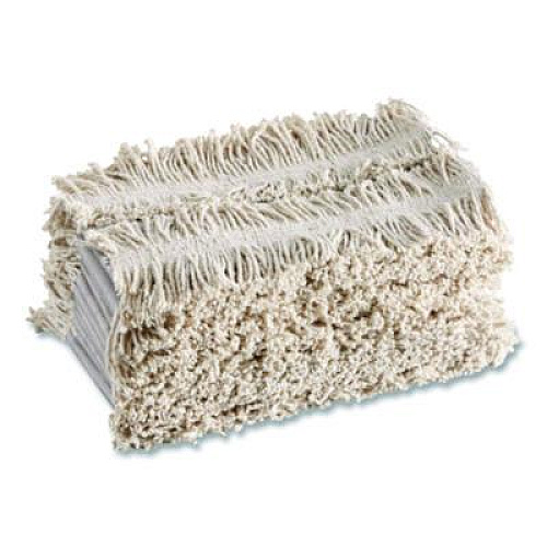 Rubbermaid Commercial Cut To Length Dust Mops, Cotton, White, Cut-End, 5 x 40 Ft, 1 Box (M150)
