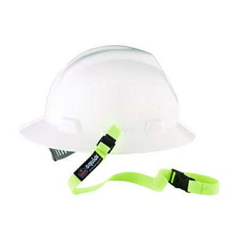 ergodyne Squids 3150 Elastic Lanyard with Buckle, 2 lb Max Working Capacity, 18"-48" Long, Lime, 10/Pack (19151)