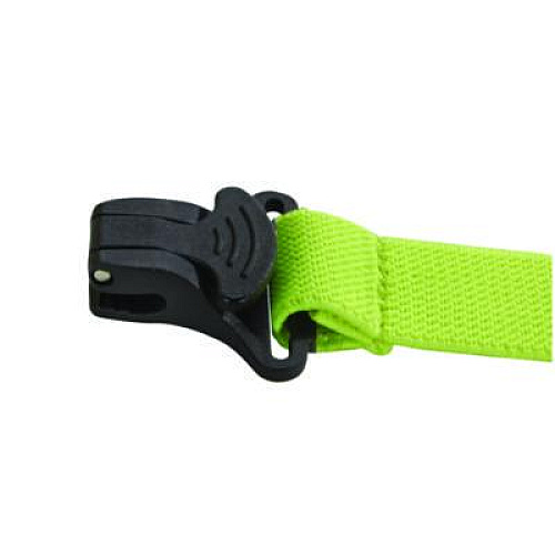 ergodyne Squids 3155 Elastic Lanyard with Clamp, 2 lb Max Working Capacity, 18"-48" Long, Lime, 10/Pack (19154)