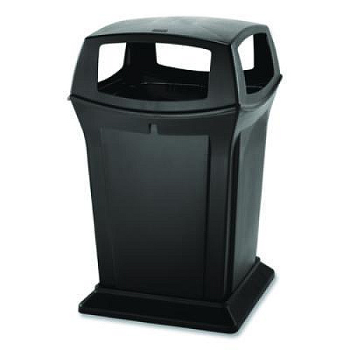 Rubbermaid Commercial Ranger Fire-Safe Waste Container, 45 gal, Structural Foam, Black (917388BLA)