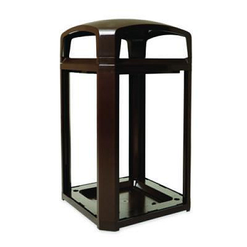 Rubbermaid Commercial Landmark Series Classic Dome Top Container, 50 gal, Plastic, Sable (3975SAB)