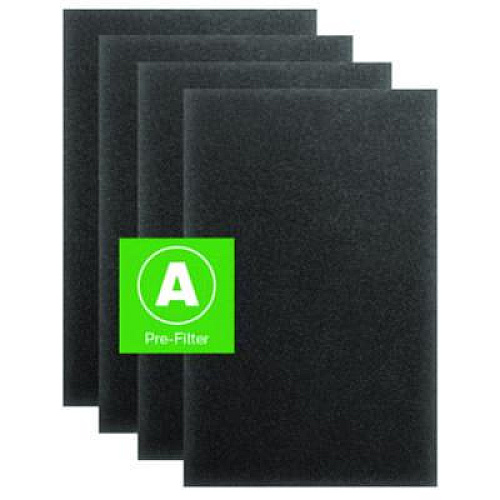 Honeywell Pre-Cut Carbon Pre-Filter, Fits Models: HPA094/HPA100/HPA101/HPA104/HPA105/HPA106/HPA3100/HPA5100/HPA5150, Box of 4 Filters (HRFA100)