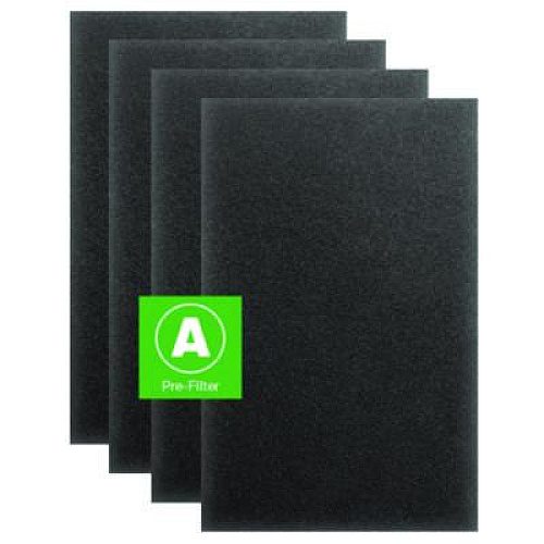 Honeywell Pre-Cut Carbon Pre-Filter, Fits Models: HPA300/HPA304/HPA3300/HPA5300/HPA8350, Box of 4 Filters (HRFA300)