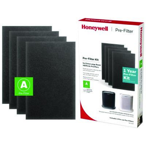 Honeywell Pre-Cut Carbon Pre-Filter, Fits Models: HPA300/HPA304/HPA3300/HPA5300/HPA8350, Box of 4 Filters (HRFA300)