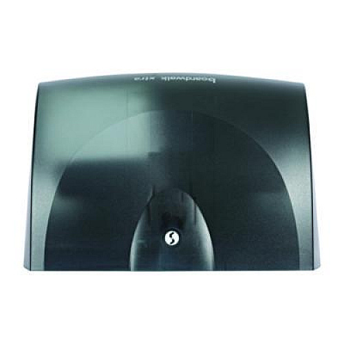 Boardwalk Xtra Twin-Roll Controlled Bath Tissue Dispenser, 11.13 x 7.38 x 8.88, Translucent Black (47GREEN)