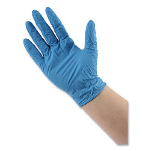 Boardwalk 395 Series Disposable General-Purpose Nitrile Gloves, Powder-Free, X-Large, 5 mil Thick, 9.5" Long, Blue, 100/BX, 10 BX/CT (395XLCTA)