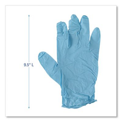 Boardwalk Disposable Examination Nitrile Gloves, Powder-Free, Large, 5 mil Thick, 9.5" Long, Blue, 100/Box, 10 Boxes/Carton (382LCTA)