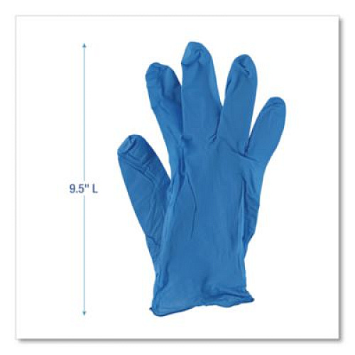 Boardwalk 395 Series Disposable General-Purpose Nitrile Gloves, Powder-Free, X-Large, 5 mil Thick, 9.5" Long, Blue, 100/BX, 10 BX/CT (395XLCTA)