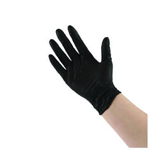 Boardwalk 396 Series Disposable General-Purpose Nitrile Gloves, Powder-Free, Medium, 4.4 mil Thick, 9.5" Long, Black, 100/BX, 10 BX/CT (396MCTA)