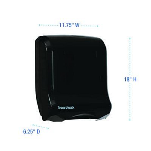 Boardwalk Ultrafold Multifold/C-Fold Towel Dispenser, 11.75 x 6.25 x 18, Black Pearl (1500)
