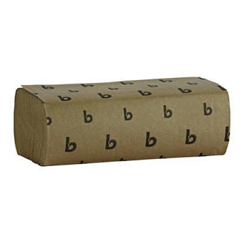 Boardwalk Multifold Paper Towels, 1-Ply, 9 x 9.45, Natural, 250/Pack, 16 Packs/Carton (6202)
