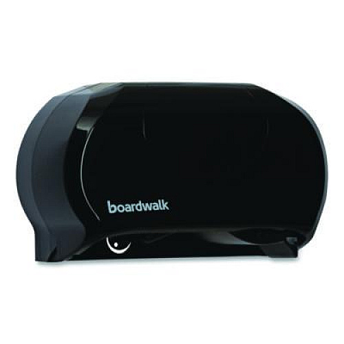 Boardwalk Standard Twin Toilet Tissue Dispenser, 13 x 6.75 x 8.75, Black (1502)