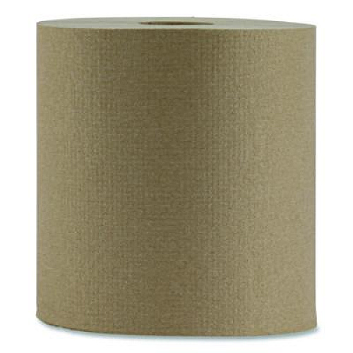 Boardwalk Hardwound Paper Towels, Nonperforated, 1-Ply, 8" x 800 ft, Natural, 6 Rolls/Carton (6256)