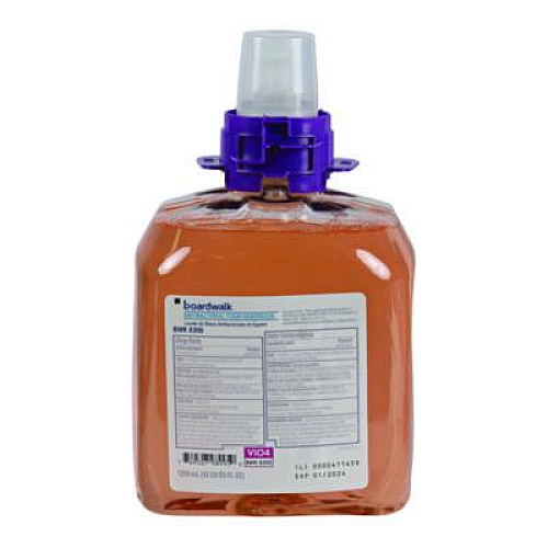 Boardwalk Foam Antibacterial Handwash, Fresh Fruit Scent, 1,250 mL Refill, 4/Carton (8300)