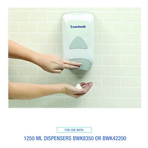 Boardwalk Foam Antibacterial Handwash, Fresh Fruit Scent, 1,250 mL Refill, 4/Carton (8300)
