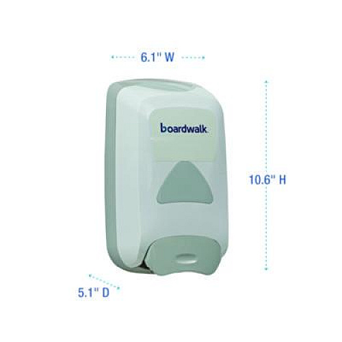 Boardwalk Manual Liquid Soap Dispenser, 1,250 mL, 6.1 x 10.6 x 5.1, Gray (8350)