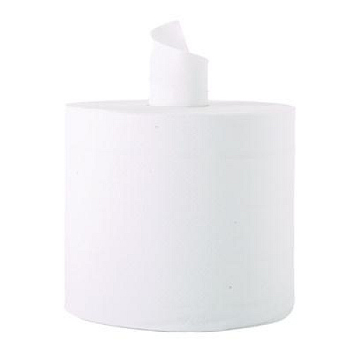 Windsoft Center-Flow Perforated Paper Towel Roll, 7.3 x 15, White, 6 Rolls/Carton (1420B)
