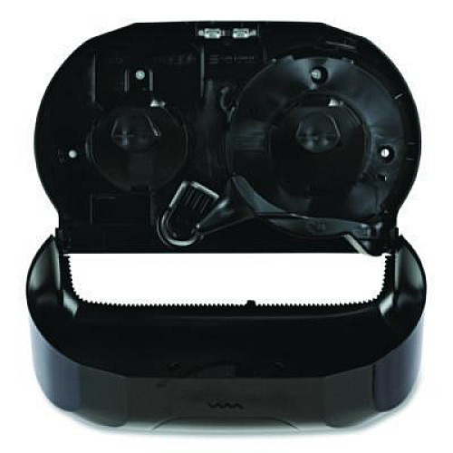 Boardwalk Standard Twin Toilet Tissue Dispenser, 13 x 6.75 x 8.75, Black (1502)