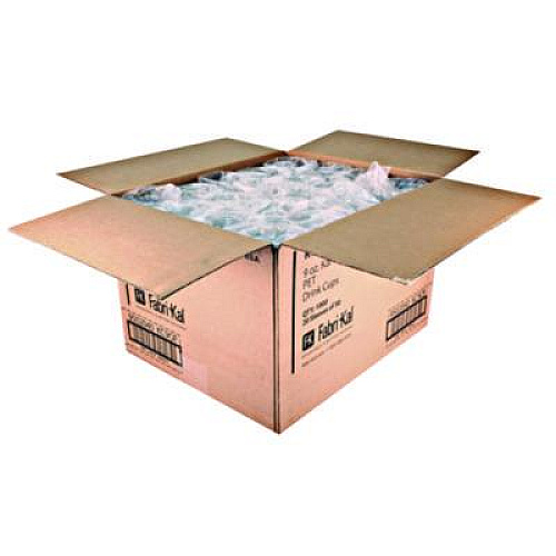 Fabri-Kal Kal-Clear PET Cold Drink Cups, Old-Fashioned Glass, 9 oz, Plastic, Clear, 50/Sleeve, 20 Sleeves/Carton (KC9OF)