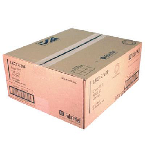 Fabri-Kal Kal-Clear/Nexclear Drink Cup Lids, Flat Lid with No Slot, Fits 12 oz to 20 oz Cold Cups, Plastic, Clear, 1,000/Carton (LKC1220F)