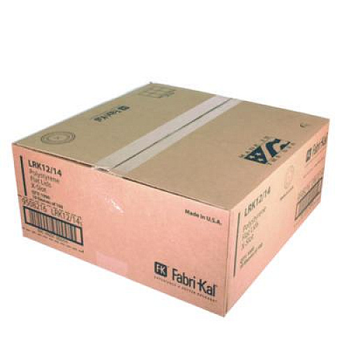 Fabri-Kal Kal-Clear/Nexclear Drink Cup Lids, Flat, X-Style Straw Slot, Fits 12 oz to 14 oz Cold Cups, Plastic, Translucent, 1,000/CT (LRK1214)