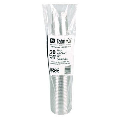 Fabri-Kal Kal-Clear PET Cold Drink Cups, 10 oz, Plastic, Clear, 50/Bag, 20 Bags/Carton (KC10)
