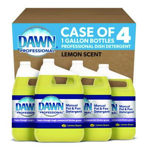 Dawn Professional Manual Pot/Pan Dish Detergent, Lemon, 4/Carton (57444CT)