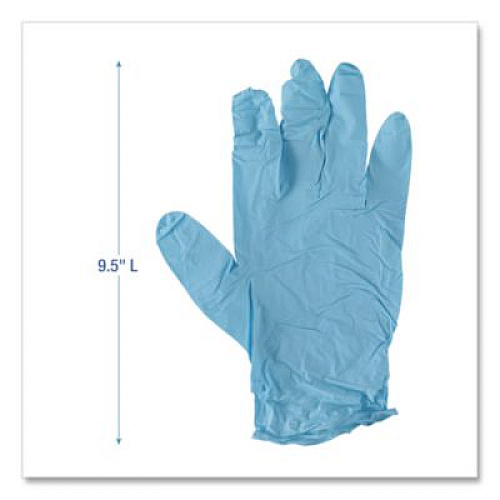 Boardwalk Disposable Examination Nitrile Gloves, Powder-Free, X-Large, 5 mil Thick, 9.5" Long, Blue, 100/Box (382XLBXA)