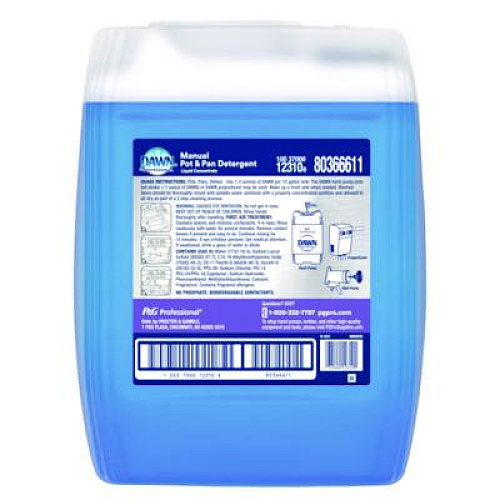 Dawn Professional Professional Manual Pot and Pan Dish Detergent, Original Scent, 5 gal Bottle, 34/Pallet (12310)
