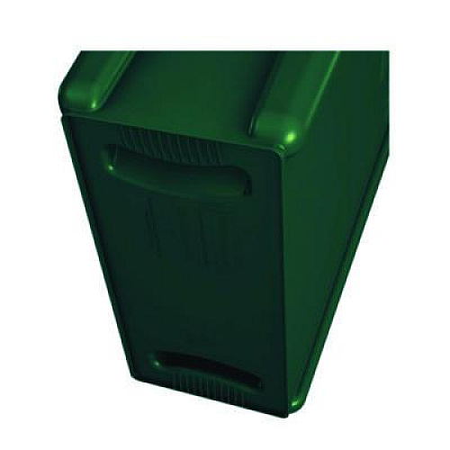 Rubbermaid Commercial Slim Jim Plastic Recycling Container with Venting Channels, 23 gal, Plastic,  Green (354007GN)