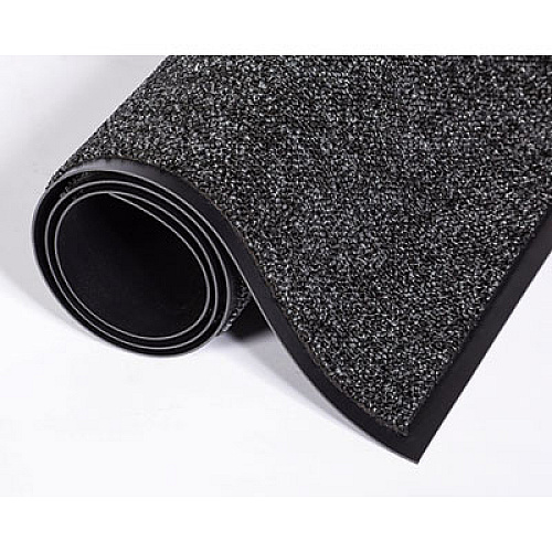 Crown Fore-Runner Outdoor Scraper Mat, Gray Loop-Twist Ribbed Polypropylene Surface, 36" x 60" (FN0035GY)