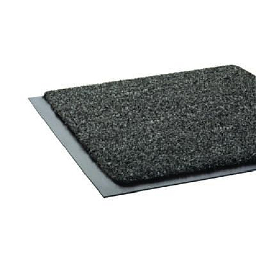Crown Rely-On Olefin Indoor Wiper Mat, Rectangular, Charcoal Gray Cut Pile Surface, 36" x 10 ft (GS0310CH)