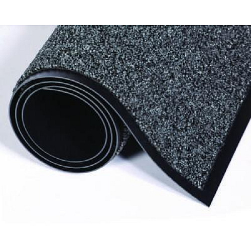 Crown Cross-Over Wiper/Scraper Mat, Rectangular, Gray Carpeted Surface, 36" x 60" (CS0035GY)