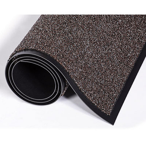 Crown Cross-Over Wiper/Scraper Mat, Rectangular, Brown Carpeted Surface, 48" x 72" (CS46BRO)