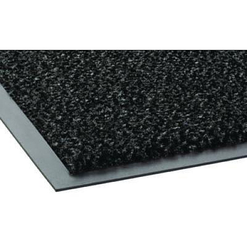 Crown Dust-Star Microfiber Wiper Mat, Rectangular, Charcoal Gray Carpeted Surface, 48" x 72" (DS0046CH)