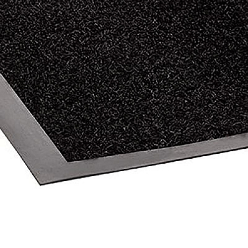 Crown Jasper Indoor/Outdoor Scraper Mat, Black Cut Pile Nylon Surface, 36" x 60" (JS0035BK)