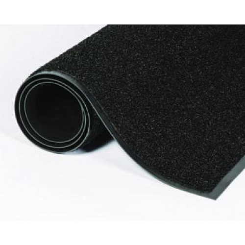 Crown Jasper Indoor/Outdoor Scraper Mat, Black Cut Pile Nylon Surface, 36" x 60" (JS0035BK)