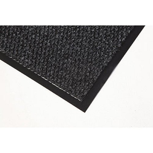 Crown Marathon Wiper/Scraper Mat, Rectangular, Anthracite/Black Textured Needle-Punch Surface, 48" x 72" (MN0046AC)