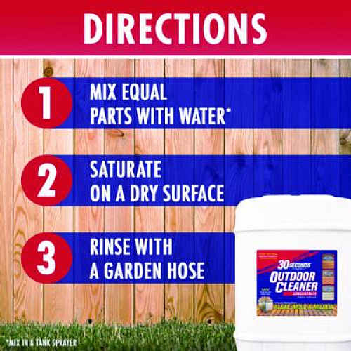 WEIMAN 30 Second Outdoor Cleaner, Clean Scent, 1 gal Bottle (5G30S)