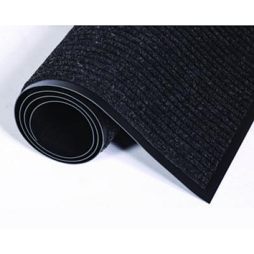 Crown Needle-Rib Wiper/Scraper Mat, Rectangular, Charcoal Gray Ribbed Surface, 36" x 48" (NR0034CH)