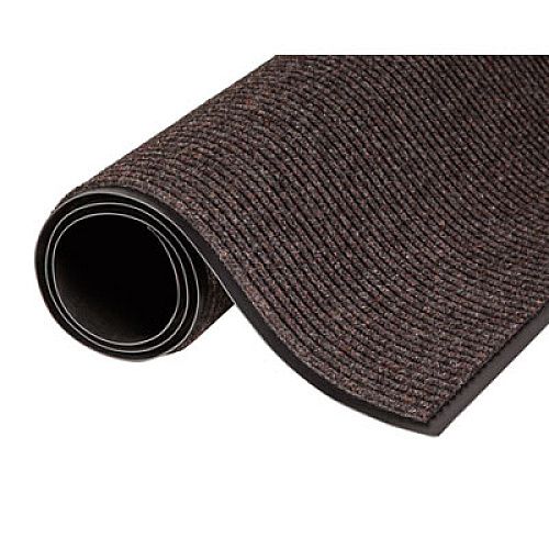 Crown Needle-Rib Wiper/Scraper Mat, Rectangular, Brown Ribbed Surface, 36" x 60" (NR0035BR)