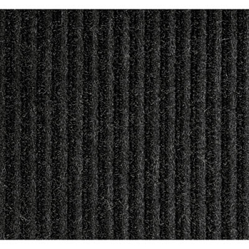 Crown Needle-Rib Wiper/Scraper Mat, Rectangular, Charcoal Gray Ribbed Surface, 36" x 10 ft (NR0310CH)