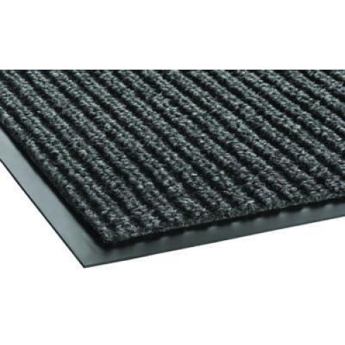 Crown Needle-Rib Wiper/Scraper Mat, Rectangular, Gray Ribbed Surface, 36" x 10 ft (NR0310GY)