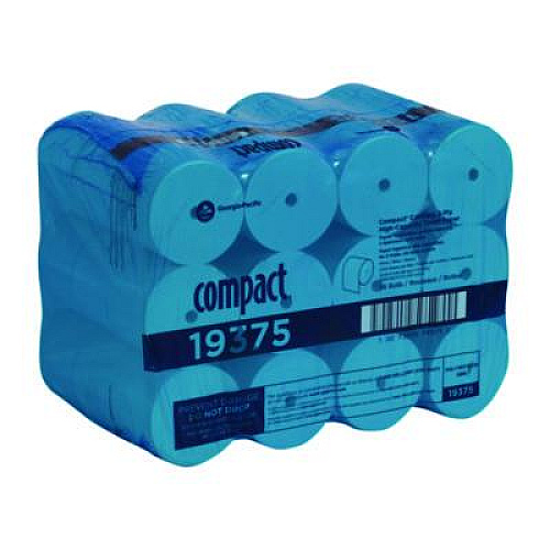 Georgia Pacific Professional Compact Coreless Bath Tissue, Septic Safe, 2-Ply, White, 1,000 Sheets/Roll, 36 Rolls/Carton (19375)