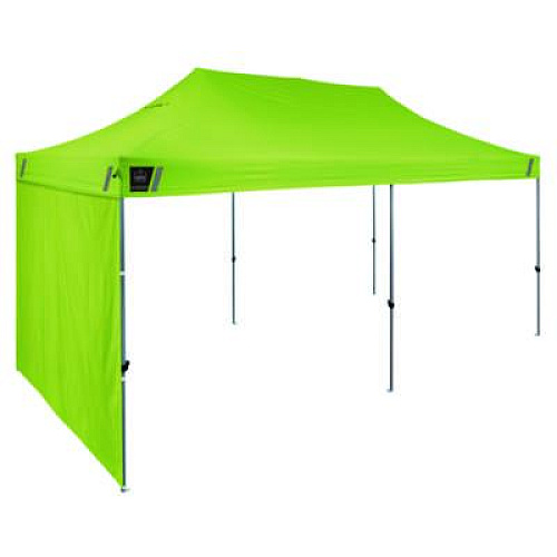 ergodyne Shax 6091 Pop-Up Tent Sidewall, 120" x 120", Polyester, Lime (12996)