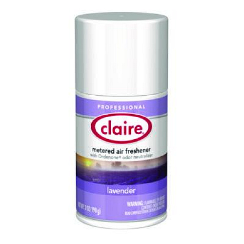Claire Metered Air Freshener, Lavender, 11 oz Aerosol Spray, 12/Carton (115)