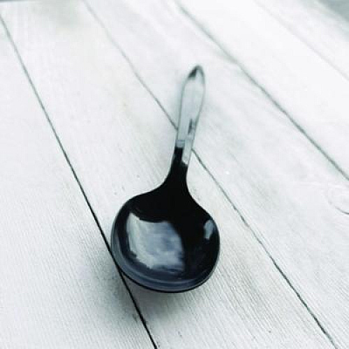 Boardwalk Mediumweight Polypropylene Cutlery, Soup Spoon, Plastic, Black, 1,000/Carton (SOUPBLMW)