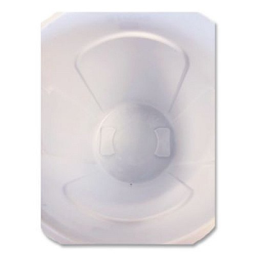 Rubbermaid Commercial Vented Round Brute Container, 10 gal, Plastic, White (2610WHI)