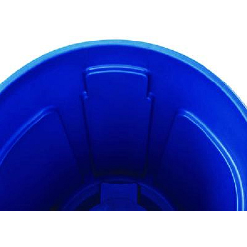 Rubbermaid Commercial Brute Recycling Container, 44 gal, Polyethylene, Blue (264307BLU)