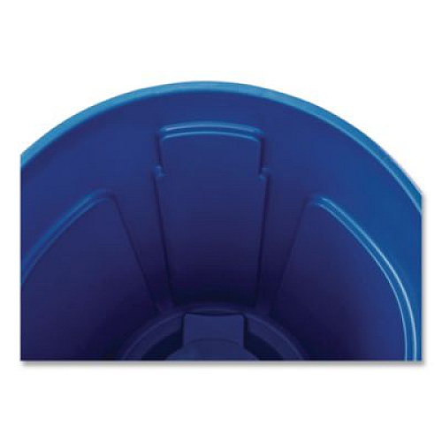 Rubbermaid Commercial Vented Round Brute Container, 44 gal, Plastic, Blue (264360BE)